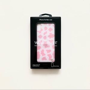 WILDFLOWER | BNIB PINK MOO COW PRINT IPHONE CASE (XS MAX)